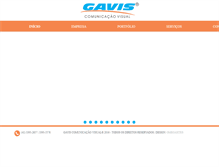 Tablet Screenshot of gavis.com.br